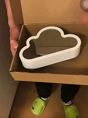 LÁMPARA CON FORMA NUBE